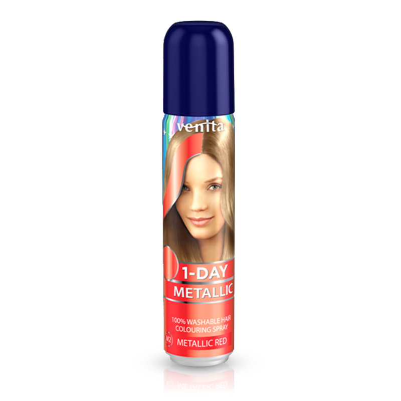 VENITA 1-DAY COLOR თმის საღებავი METALLIC M2 წითელი - 50 ml.